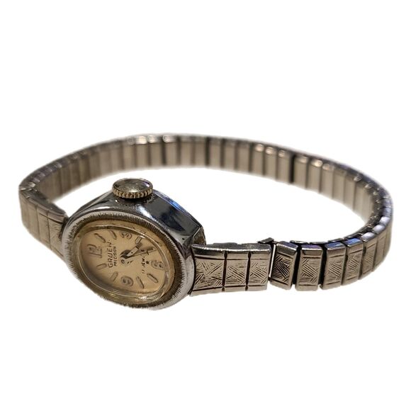 Gruen Vintage 1970s Precision 17 Jeweled Stainless Steel Dainty Bracelet Watch main image 5